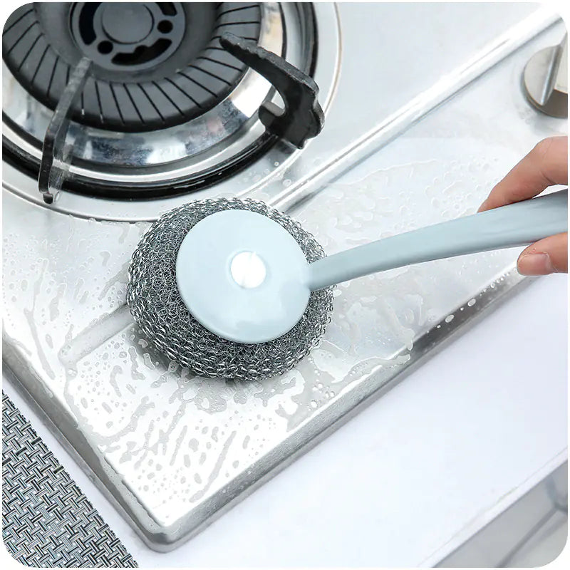 Stainless Steel Cleaning Brush and Pot Scrubber