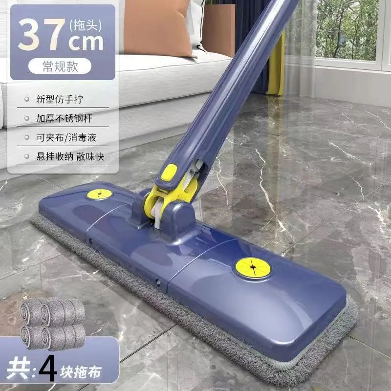 Ultra-Lightweight Floor Spray Mop with Refillable Water Tank | 360° Rotating Quick-Dry Mist Cleaner | Dual-Action Wet & Dry Microfiber Scrubber for Laminate, Tile & Hardwood | Includes 3 Extra Washable Pads