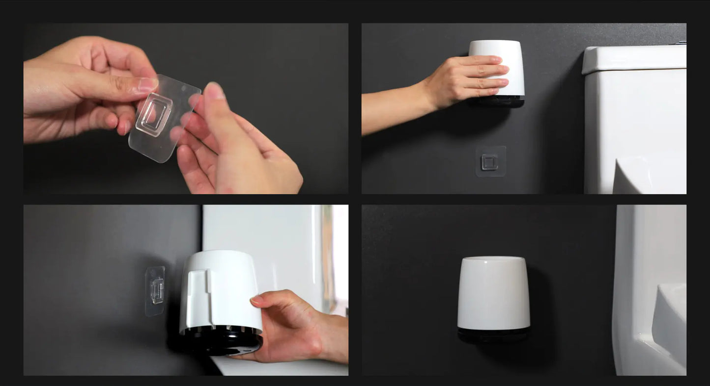 Smart Electric Toilet Scrubber with UV-C Light & Silicone Brush