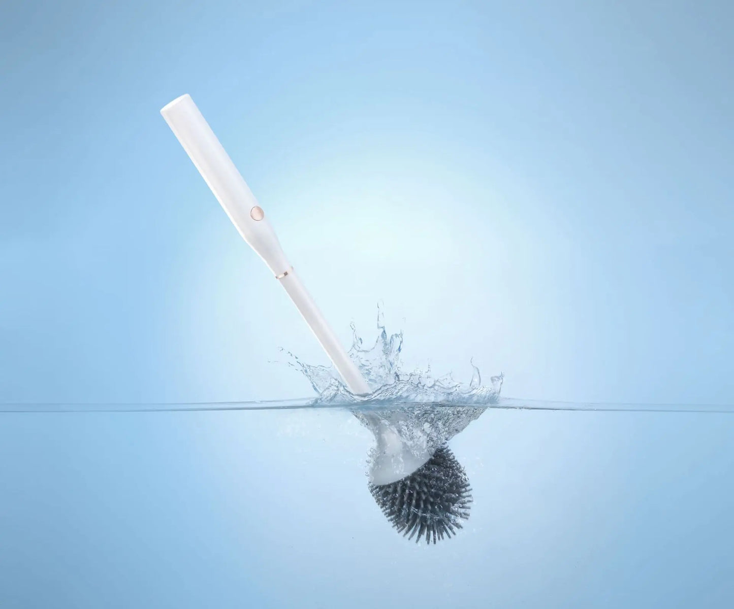 Smart Electric Toilet Scrubber with UV-C Light & Silicone Brush