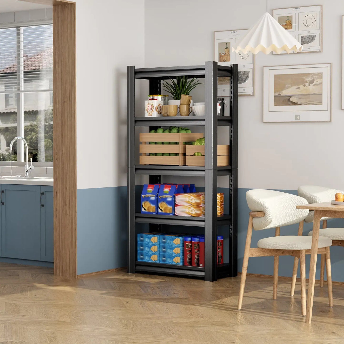 Heavy Duty 72-inch 5-Tier Adjustable Metal Garage Shelving Unit