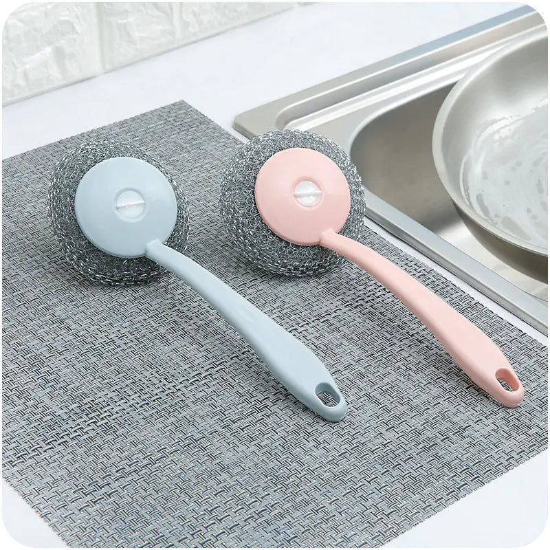 Stainless Steel Cleaning Brush and Pot Scrubber
