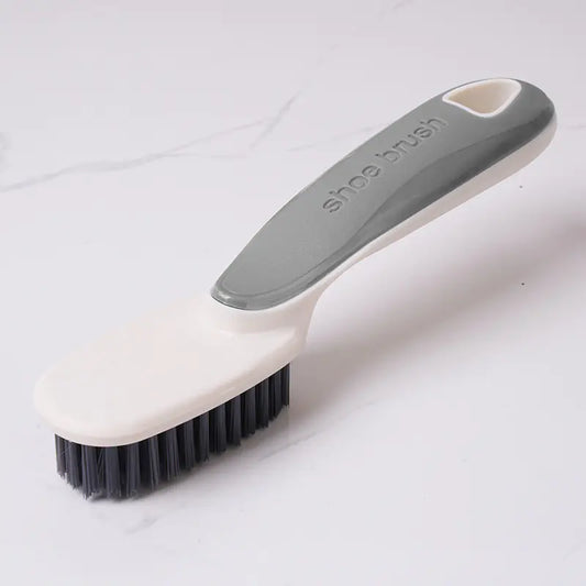 "Long Handle Soft Bristle Shoe & Laundry Brush - Professional 2-in-1 Sneaker Scrubber & Fabric Cleaning Tool - Ergonomic Non-Slip Grip for Deep Cleaning & Delicates
