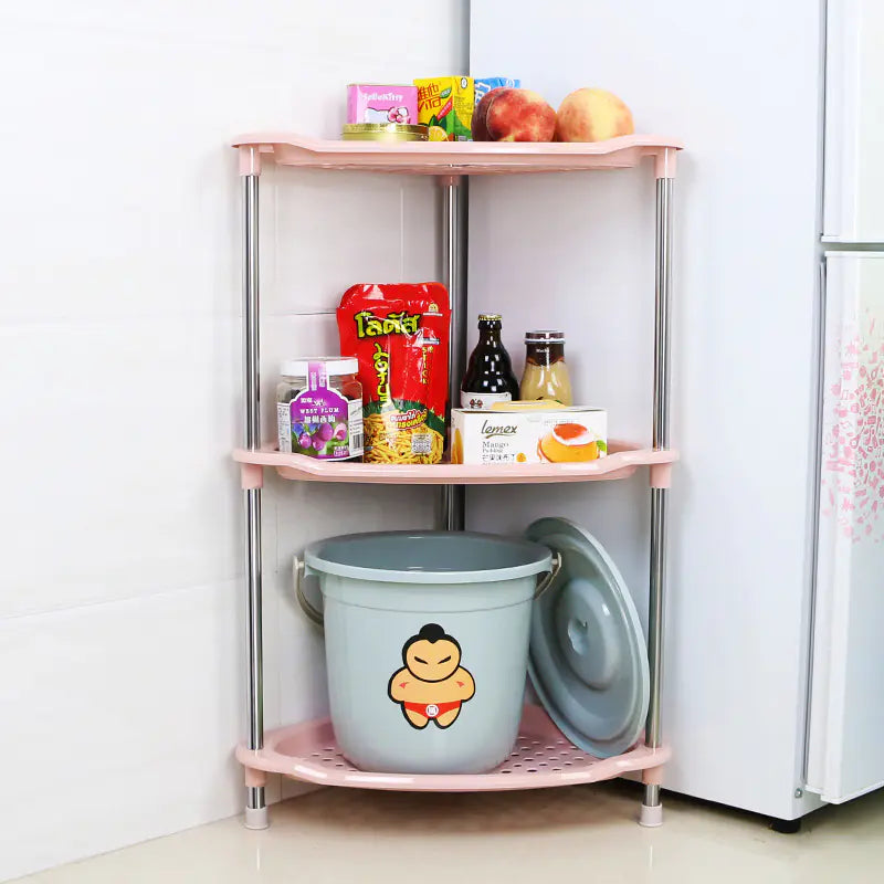 "Space-Saving 3-Tier Triangular Over-the-Toilet Storage Rack - Durable Bathroom Organizer