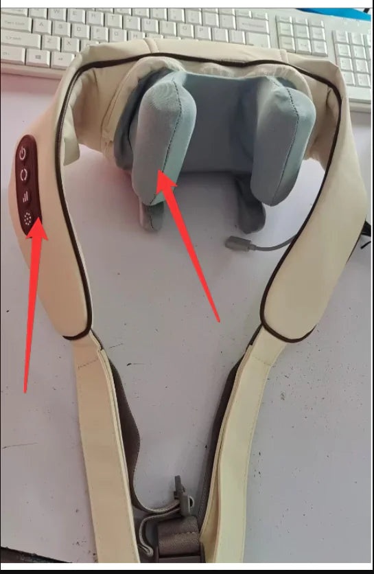 Cordless Neck and Shoulder Massager with Heat: Shiatsu 6D Deep Tissue Kneading Back Massager for Pain Relief - Portable, Rechargeable & FSA/HSA Eligible