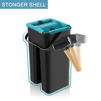 Ultimate 360° Spin Mop & Dual-Chamber Bucket Set | Hands-Free Self-Wringing Floor Cleaner with 3X Absorbent Microfiber Pads | Professional Wet/Dry Cleaning System for Hardwood, Tile & Marble