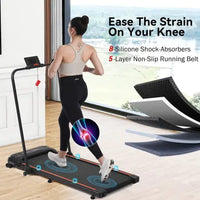 NEW Folding Walking Pad Under Desk Treadmill For Home Office -2.5HP Walking Treadmill With Incline 0.5-7.5MPH 265LBS Capacity Treadmill For Walking Running - Two Ways To Adjust Speed