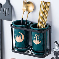 Wall-Mounted Kitchen Utensil Holder
