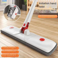 Ultra-Lightweight Floor Spray Mop with Refillable Water Tank | 360° Rotating Quick-Dry Mist Cleaner | Dual-Action Wet & Dry Microfiber Scrubber for Laminate, Tile & Hardwood | Includes 3 Extra Washable Pads
