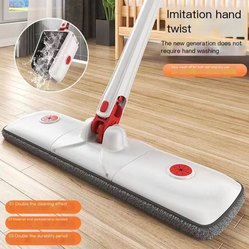 Ultra-Lightweight Floor Spray Mop with Refillable Water Tank | 360° Rotating Quick-Dry Mist Cleaner | Dual-Action Wet & Dry Microfiber Scrubber for Laminate, Tile & Hardwood | Includes 3 Extra Washable Pads