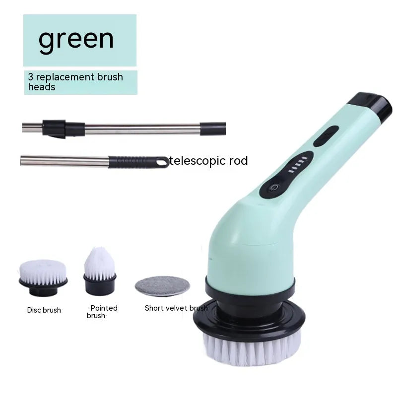 Dual-Purpose Handheld Scrub Brush & Crevice Tool - Ergonomic 2-in-1 Power Cleaning Gadget for Kitchen, Bathroom & Deep Grout - Durable & Eco-Friendly Design