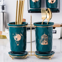 Wall-Mounted Kitchen Utensil Holder