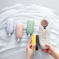 Multifunctional Soft Bristle Shoe Brush - 2-in-1 Premium Sneaker & Laundry Scrubber - Gentle Deep Cleaning Tool for Delicates, Apparel & Footwear - Anti-Slip Grip