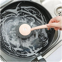 Stainless Steel Cleaning Brush and Pot Scrubber