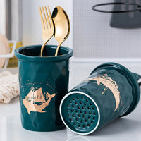 Wall-Mounted Kitchen Utensil Holder