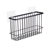 "Durable Iron Wall-Mounted Bathroom Storage Rack - Rustproof Organizer | Fast US Shipping