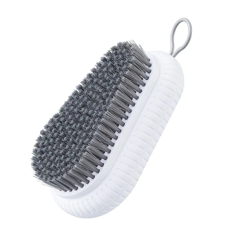"Premium Soft Bristle Laundry & Shoe Cleaning Brush - Multi-Functional Plastic Scrub Tool for Sneakers, Delicates & Apparel - Ergonomic Non-Slip Grip for Deep Cleaning