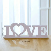 HOME LOVE White Letter Ornament – stylish decor