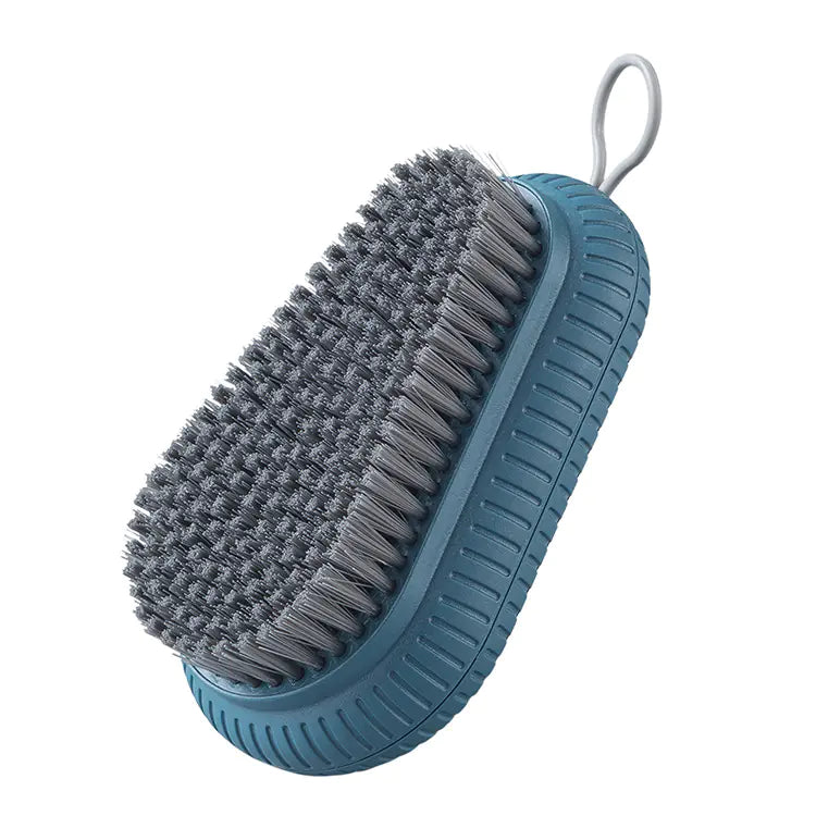 "Premium Soft Bristle Laundry & Shoe Cleaning Brush - Multi-Functional Plastic Scrub Tool for Sneakers, Delicates & Apparel - Ergonomic Non-Slip Grip for Deep Cleaning