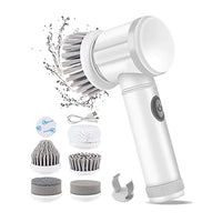 Handheld Electric Cleaning Brush 5-in-1 Multifunctional Power Scrubber for Tub, Sink, and Window Cleaning