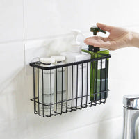 "Durable Iron Wall-Mounted Bathroom Storage Rack - Rustproof Organizer | Fast US Shipping