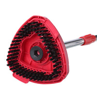 360° Rotating Triangle Mop Scrub Brush Head Replacement | Hard Bristle Corner Cleaner Compatible with Spin Mop Systems | Heavy Duty Deep Cleaning Tool for Bathroom, Tile & Floor