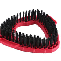 360° Rotating Triangle Mop Scrub Brush Head Replacement | Hard Bristle Corner Cleaner Compatible with Spin Mop Systems | Heavy Duty Deep Cleaning Tool for Bathroom, Tile & Floor