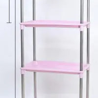 "Space-Saving 3-Tier Triangular Over-the-Toilet Storage Rack - Durable Bathroom Organizer