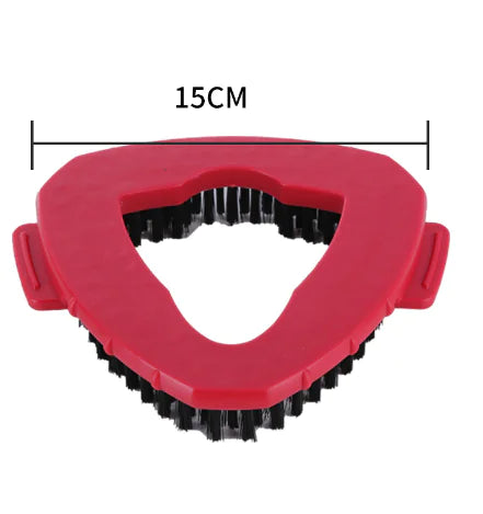 360° Rotating Triangle Mop Scrub Brush Head Replacement | Hard Bristle Corner Cleaner Compatible with Spin Mop Systems | Heavy Duty Deep Cleaning Tool for Bathroom, Tile & Floor