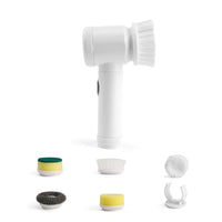 Handheld Electric Cleaning Brush 5-in-1 Multifunctional Power Scrubber for Tub, Sink, and Window Cleaning