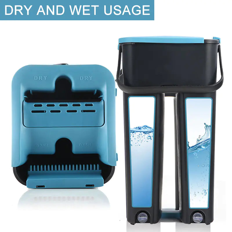 Ultimate 360° Spin Mop & Dual-Chamber Bucket Set | Hands-Free Self-Wringing Floor Cleaner with 3X Absorbent Microfiber Pads | Professional Wet/Dry Cleaning System for Hardwood, Tile & Marble