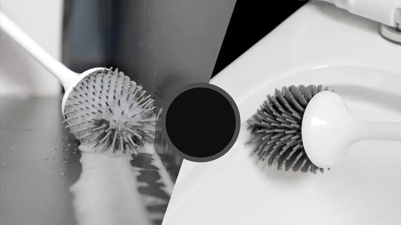 Smart Electric Toilet Scrubber with UV-C Light & Silicone Brush