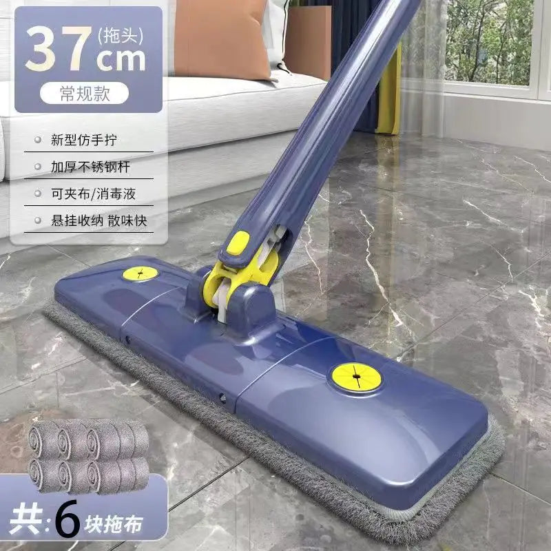 Ultra-Lightweight Floor Spray Mop with Refillable Water Tank | 360° Rotating Quick-Dry Mist Cleaner | Dual-Action Wet & Dry Microfiber Scrubber for Laminate, Tile & Hardwood | Includes 3 Extra Washable Pads