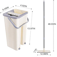 Ultimate 360° Spin Mop & Dual-Chamber Bucket Set | Hands-Free Self-Wringing Floor Cleaner with 3X Absorbent Microfiber Pads | Professional Wet/Dry Cleaning System for Hardwood, Tile & Marble