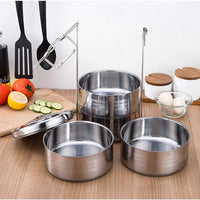 Stainless Steel Double-Layer Insulated Lunch Box