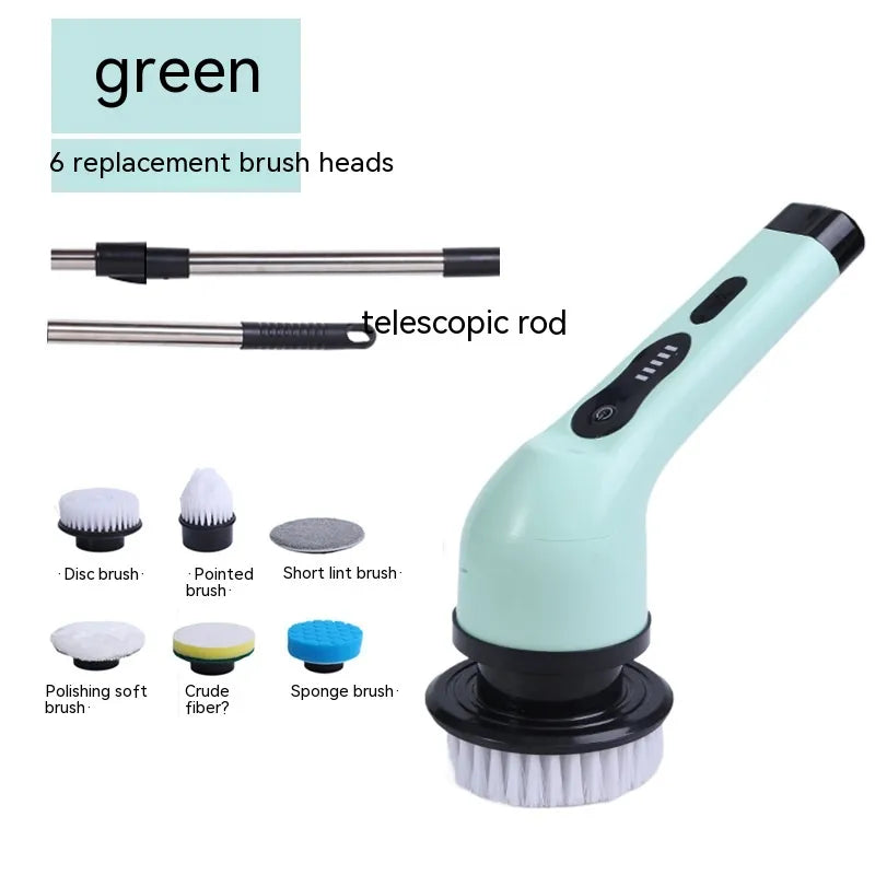 Dual-Purpose Handheld Scrub Brush & Crevice Tool - Ergonomic 2-in-1 Power Cleaning Gadget for Kitchen, Bathroom & Deep Grout - Durable & Eco-Friendly Design