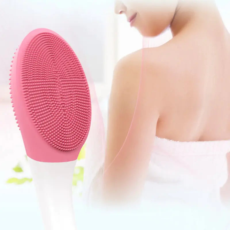 Electric Back Scrubber for Shower - Long Handle Rechargeable Bath Brush for All Skin