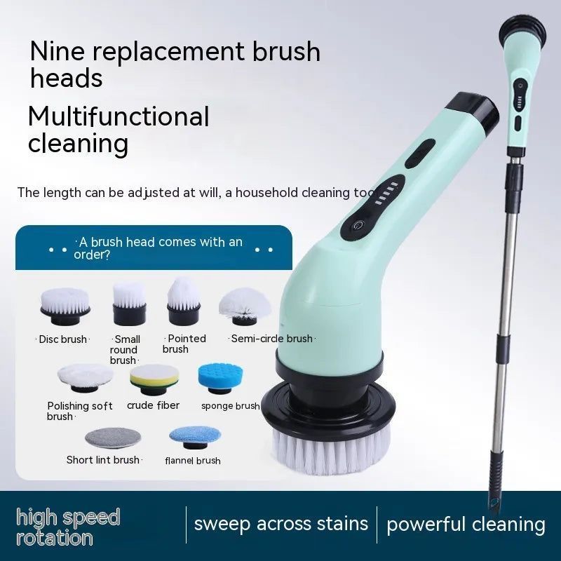Dual-Purpose Handheld Scrub Brush & Crevice Tool - Ergonomic 2-in-1 Power Cleaning Gadget for Kitchen, Bathroom & Deep Grout - Durable & Eco-Friendly Design
