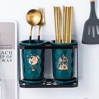 Wall-Mounted Kitchen Utensil Holder