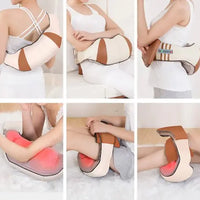 Shiatsu Cordless Neck & Shoulder Massager with Heat: 6D Deep Tissue Kneading Electric Back Massager for Pain Relief - FSA/HSA Eligible