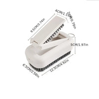 Multifunctional 2-in-1 Soft Bristle Cleaning Brush - Dual-Use Handheld Scrubber for Laundry, Shoes & Household Surfaces - Ergonomic Non-Slip Grip for Gentle Deep Cleaning