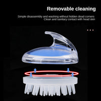 Ergonomic Scalp Scrubber & Exfoliating Body Massager | Soft Silicone Dandruff Remover & Hair Growth Stimulator | Waterproof Manual Head Spa Tool for Shower & Deep Scalp Cleansing