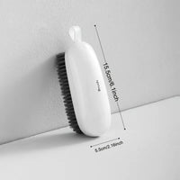 Multifunctional Soft Bristle Shoe Brush - 2-in-1 Premium Sneaker & Laundry Scrubber - Gentle Deep Cleaning Tool for Delicates, Apparel & Footwear - Anti-Slip Grip