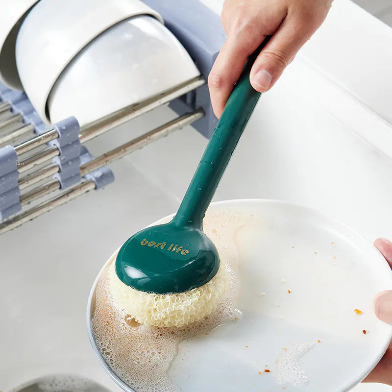 Long Handle Pot Brush for Kitchen Cleaning and Dishwashing