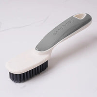 "Long Handle Soft Bristle Shoe & Laundry Brush - Professional 2-in-1 Sneaker Scrubber & Fabric Cleaning Tool - Ergonomic Non-Slip Grip for Deep Cleaning & Delicates
