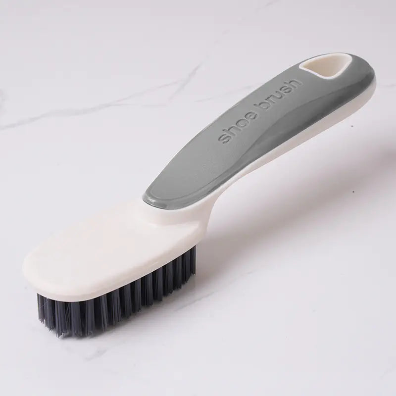 "Long Handle Soft Bristle Shoe & Laundry Brush - Professional 2-in-1 Sneaker Scrubber & Fabric Cleaning Tool - Ergonomic Non-Slip Grip for Deep Cleaning & Delicates