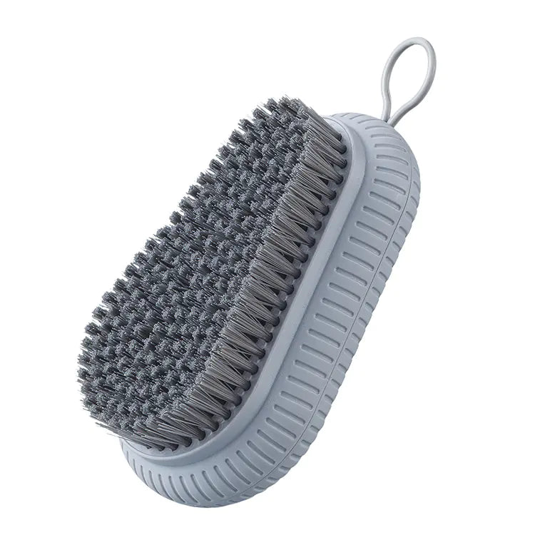 "Premium Soft Bristle Laundry & Shoe Cleaning Brush - Multi-Functional Plastic Scrub Tool for Sneakers, Delicates & Apparel - Ergonomic Non-Slip Grip for Deep Cleaning
