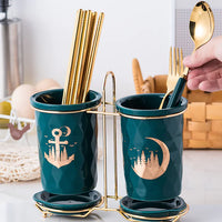 Wall-Mounted Kitchen Utensil Holder